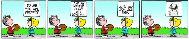 Illustration for article titled Quotes from Love Actually sync up pretty well with Peanuts cartoons
